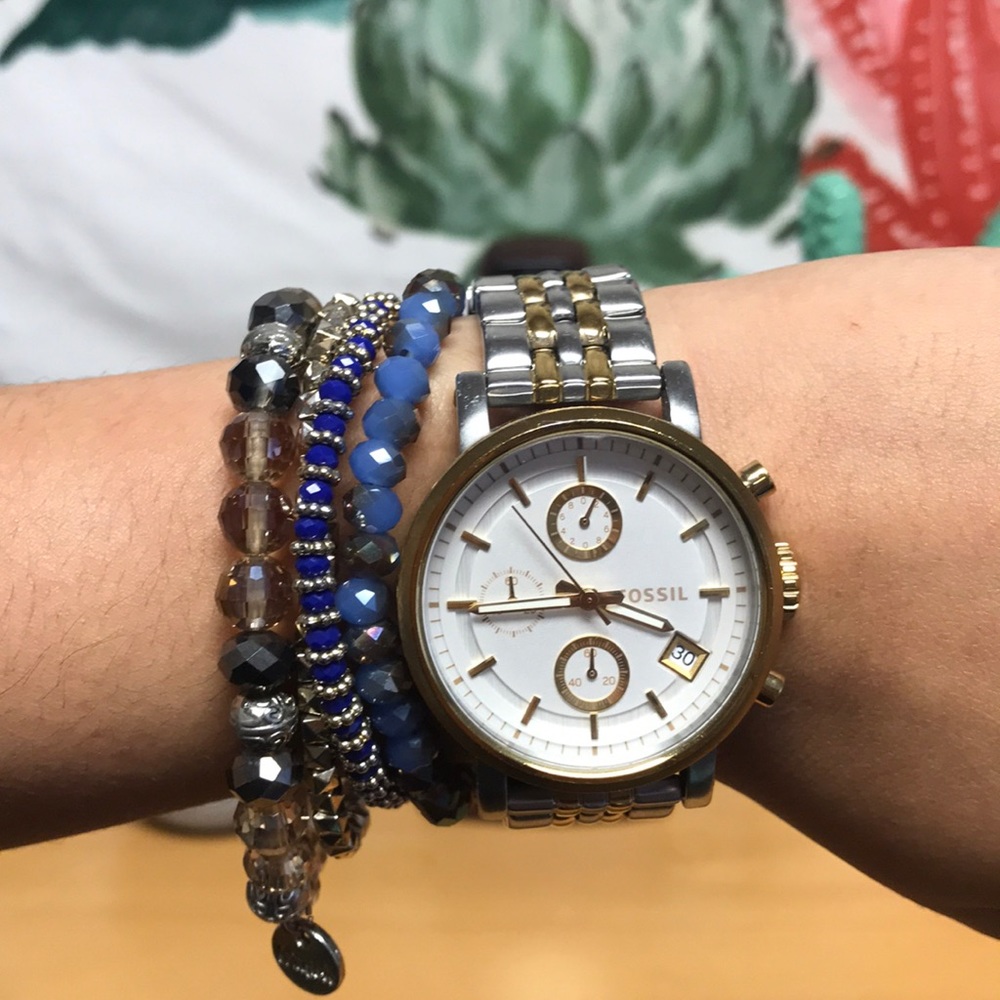 Chronographic Two-Tone Watch